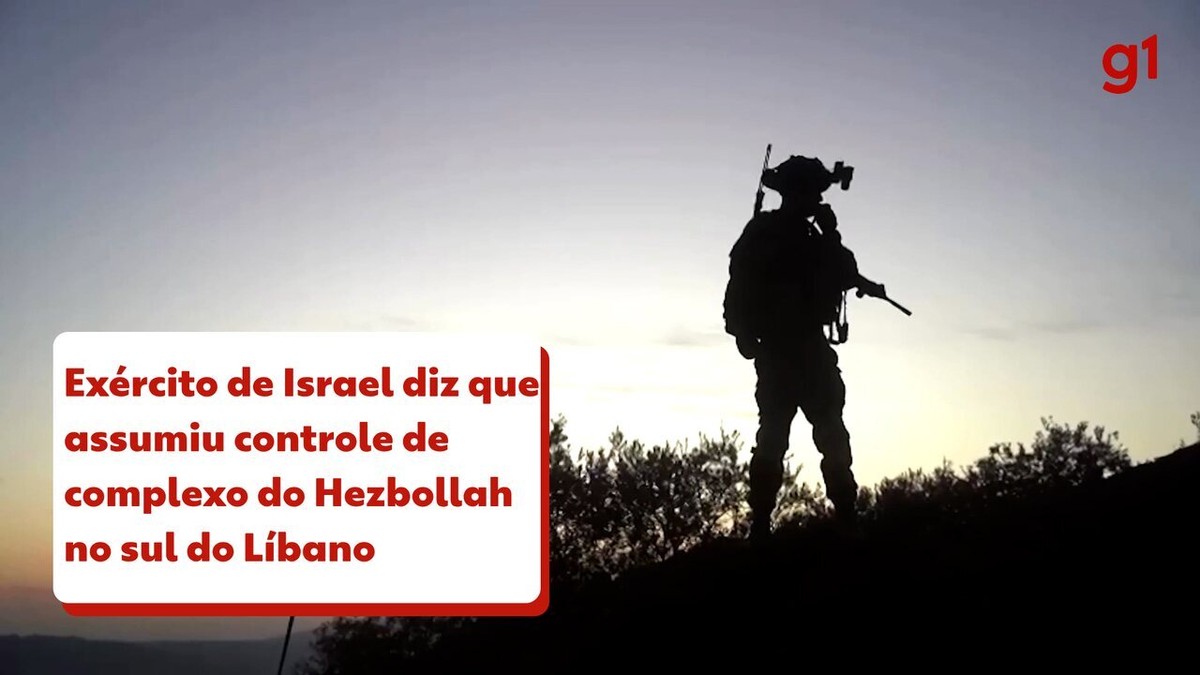 Exército de Israel diz que assumiu controle de complexo do Hezbollah no sul do Líbano; VÍDEO